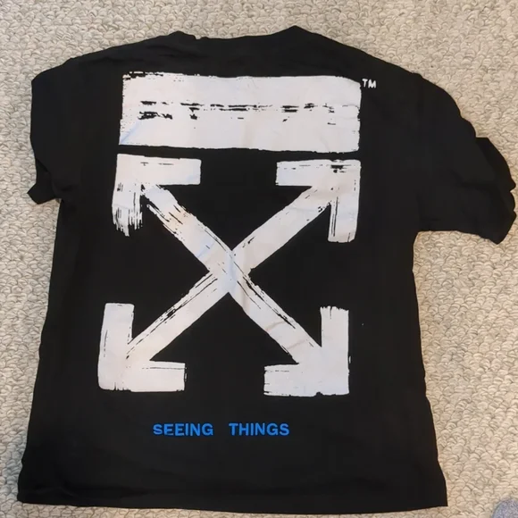 Off-White Virgil Abloh seeing things black t-shirt small